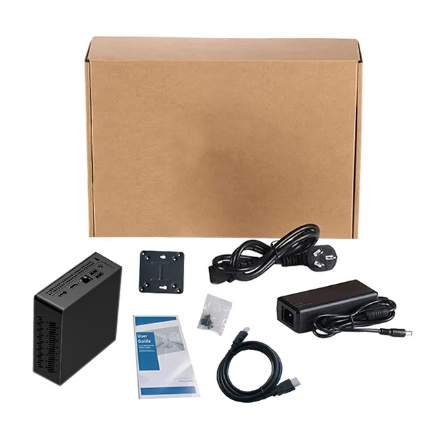 Factory Direct Small Desktop Computer Intel Core i5 i7 Dual Core Linux Win 10 Mini PC UPS Power Supply for Home Office Business