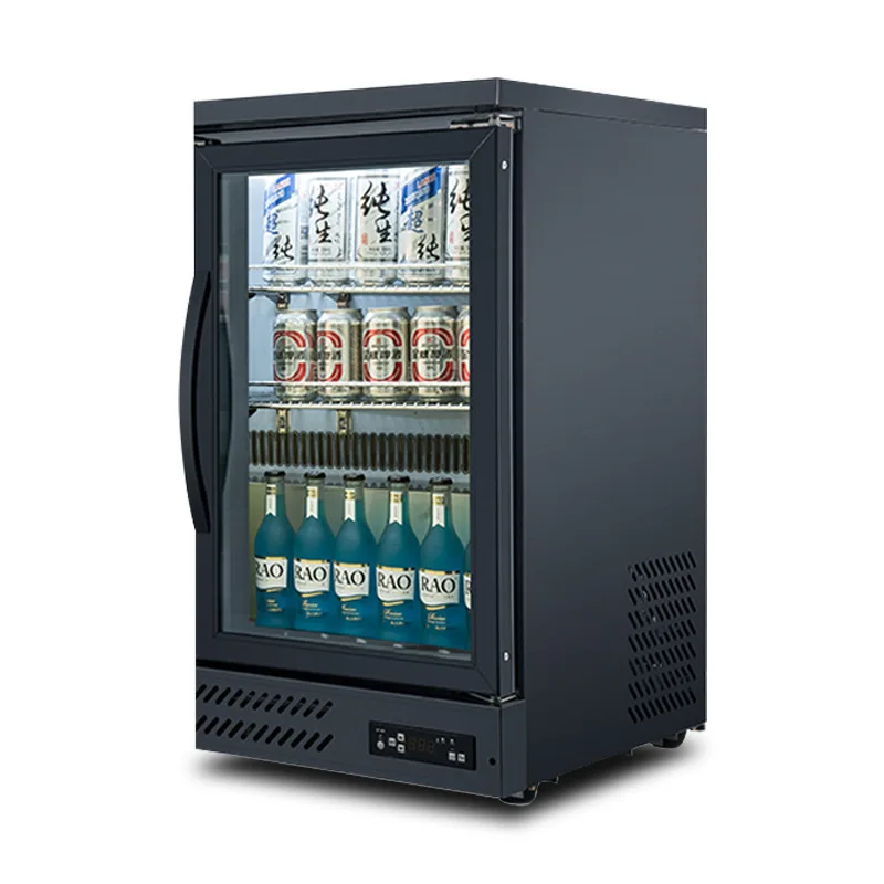 Top Freezer Refrigerators Supermarket Open Freezer Commercial Upright Double Glass Door Beverage Display Refrigerator