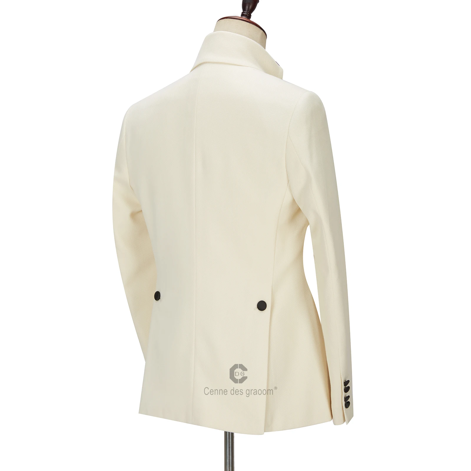 Классический Модный шерстяной мужской костюм под смокинг Cenne des graoom