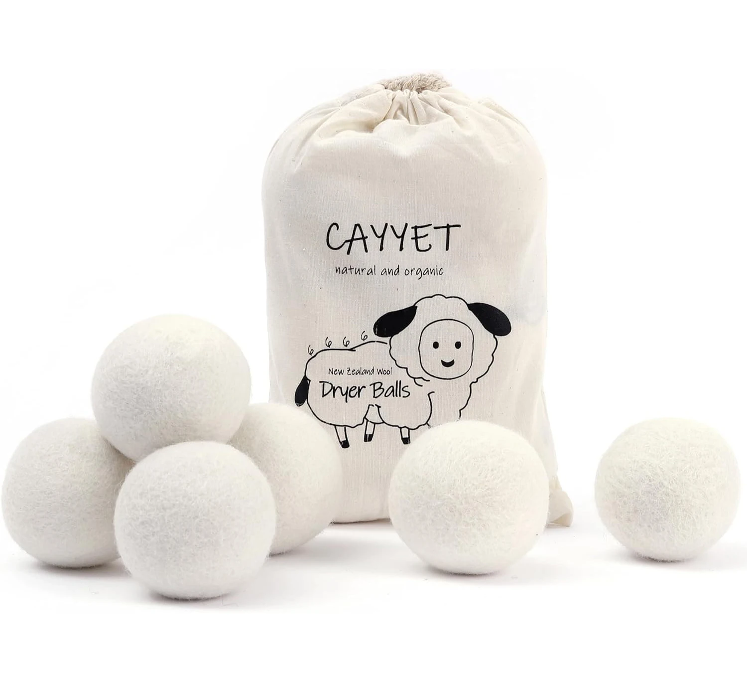 Best Selling Products 2023 New Trending in USA private label Organic Wool Dryer Balls for Laundry Washing Machine FBA DDP SHIP