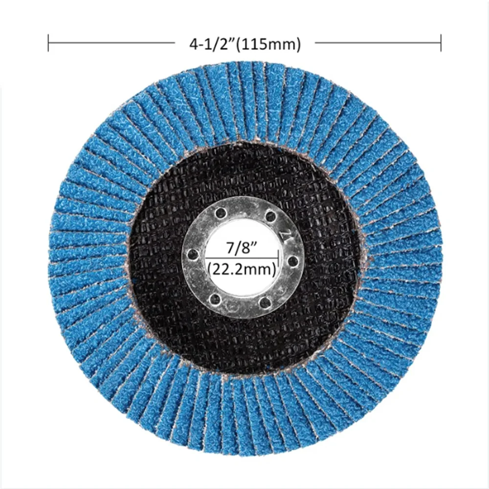 Aluminum abrasive flap disc 115mm 40 grit grinding wheel disc for Grinding weld sanding
