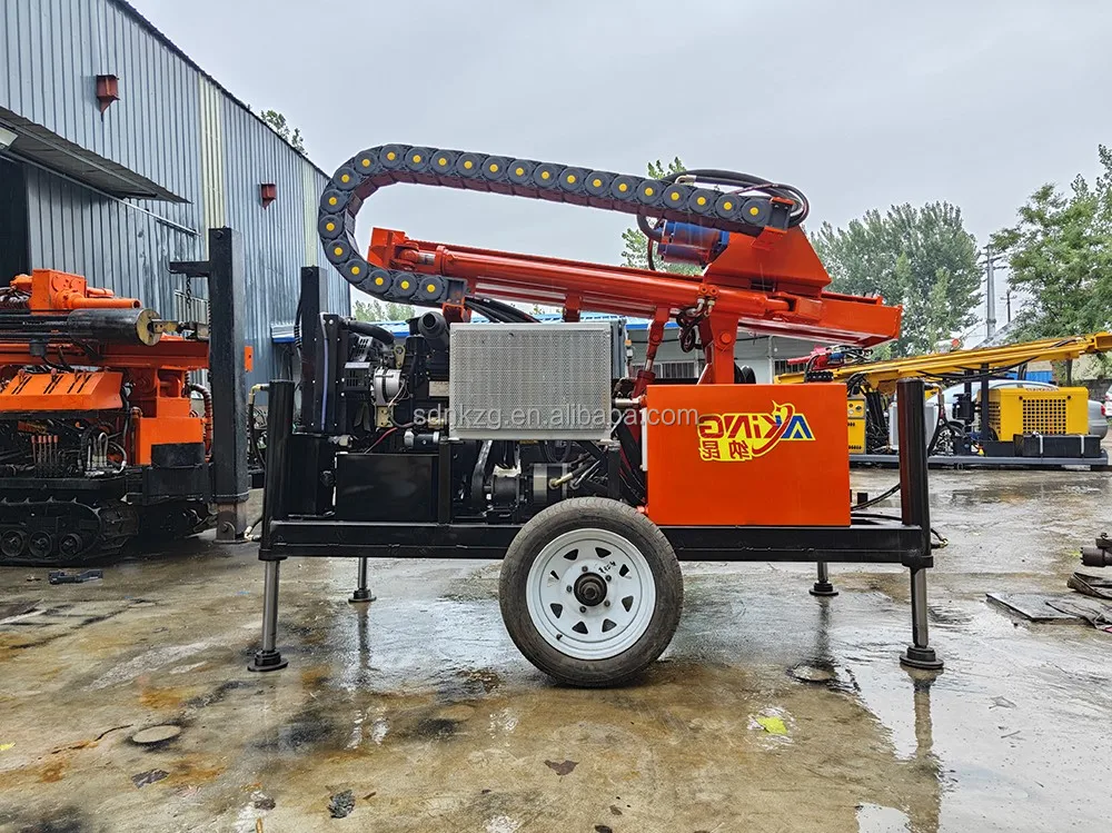 Boring machine  NKMC-200 Max.200m tractor drilling rig Mobile Dth Drilling Rig