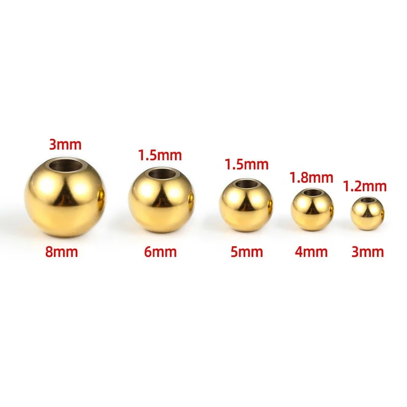 wholesale Diy Bracelet Necklace Beaded Spacer Metal Beads Handmade Custom Logo Beads Jewelry Making