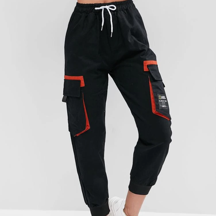 
Штаны для бега с заплатками и карманами 