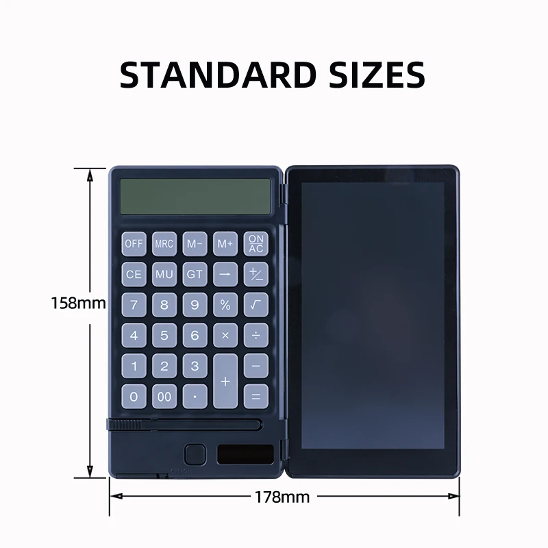 Factory Price Foldable Eco-Friendly Calculator Smart LCD Writing Tablet Notepad Handwriting Drawing Board with Stylus Pen