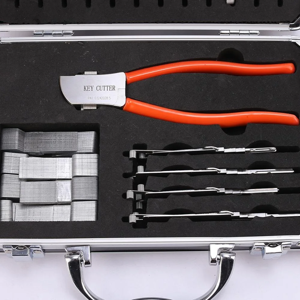 Hot selling locksmith lock pick Key Blade Cutting  Hand Hold Key Cutter Lishi 16pcs and 32PCS Car Key Cutter