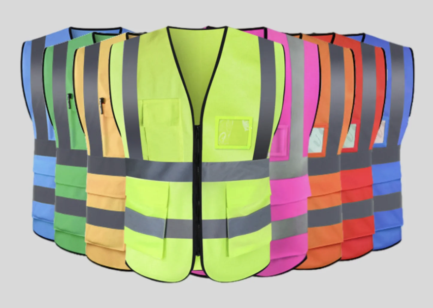 Wholesale Custom Reflective Led Security Engineer Work Construction Safety Vest With Logo