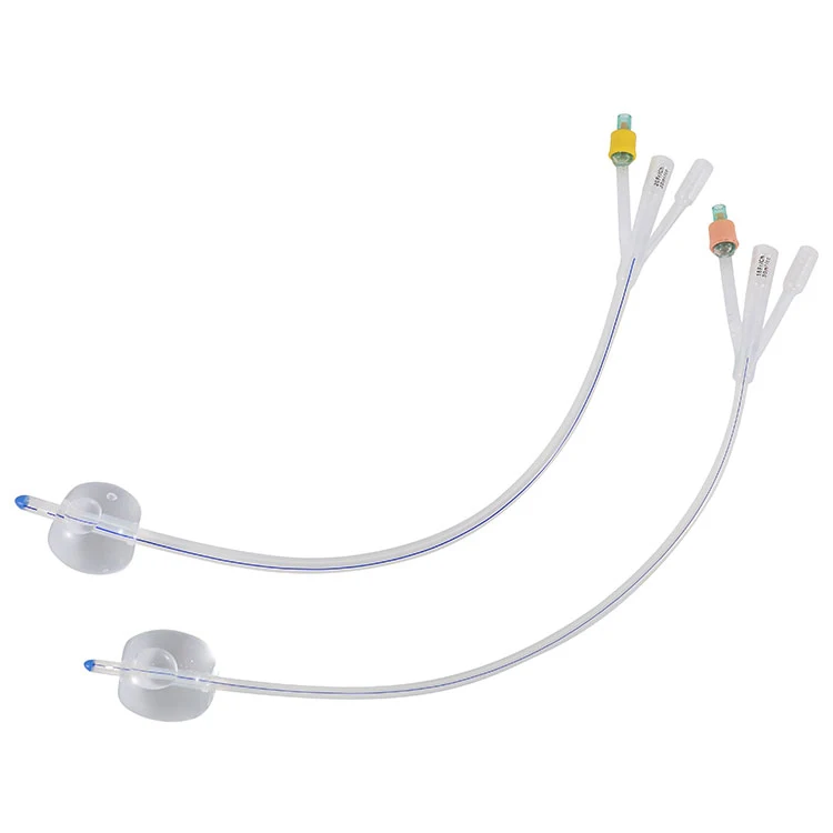 Hot Selling Medical Urethral Ballon Catheter Silicone Foley 3 Way Catheter
