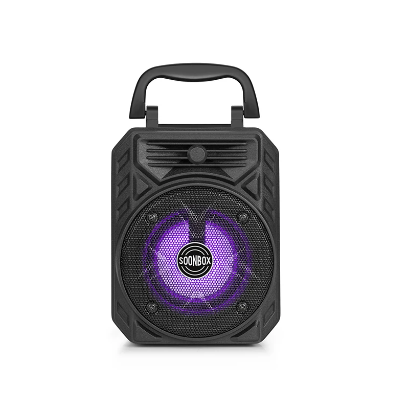 Original 3inch Led Light Wireless Speaker Tws Stereo Sound Amplifier Portable Led Light Speaker