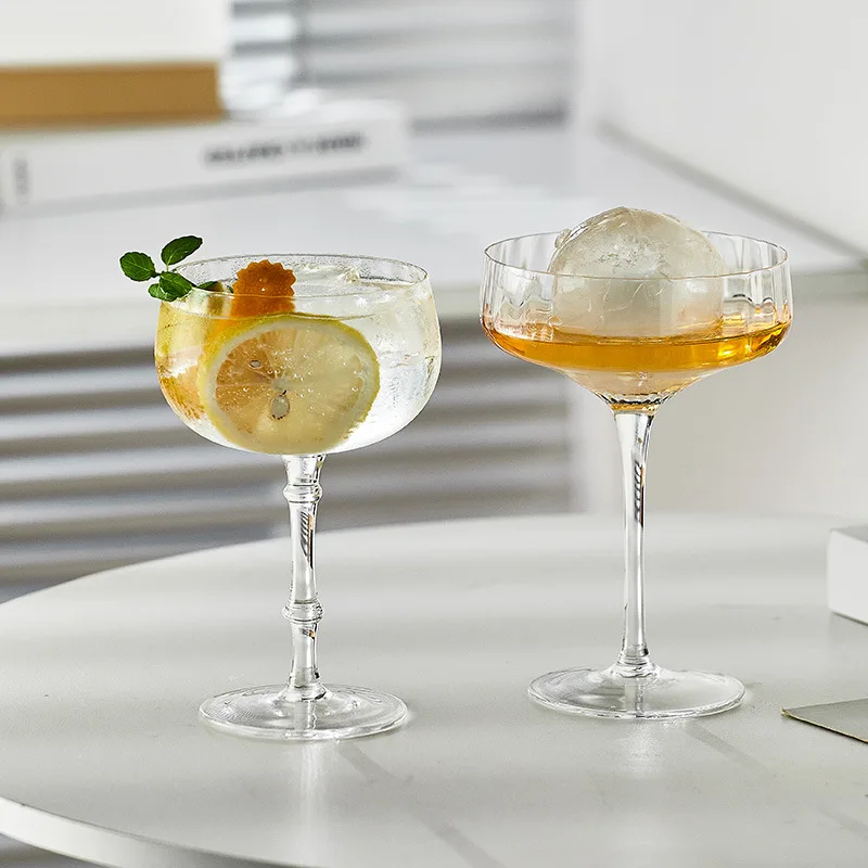 wholesale customized glass goblet clear crystal martini margaret cocktail cup bar party home wine glassware glass cocktail