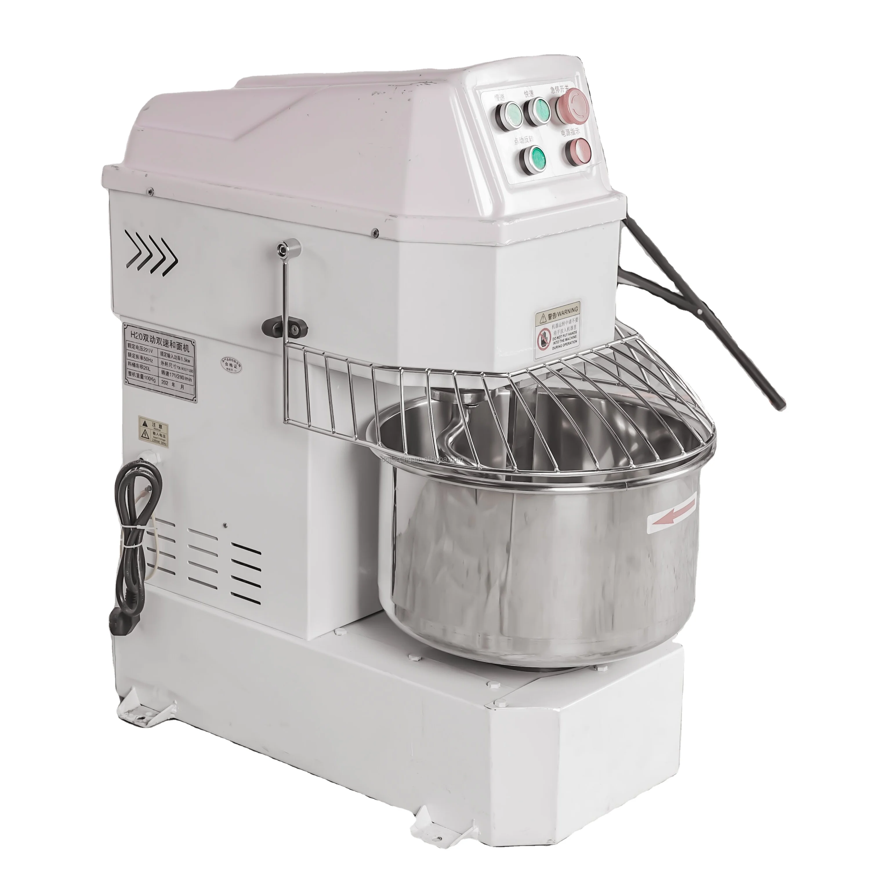 Kneader 25kg 50kg 100kg 80l Flour Petrin Amasadora De Pan Industrial Spiral Bread Dough Mixer Kneading Mixing Machine For Bakery