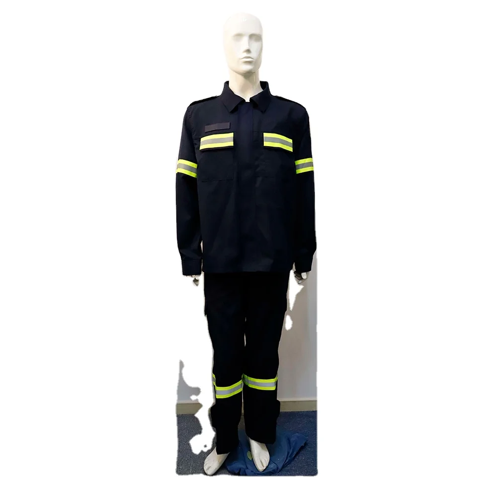 Factory Supply Fire Resistant En11611 Aramid Firefighter Protection Fire Safety Suit