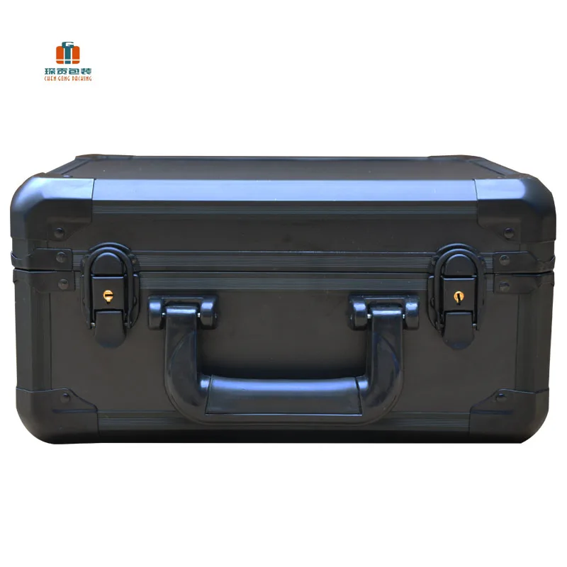 Цветной Прочный переносной алюминиевый ящик для инструментов с замками, Индивидуальный размер