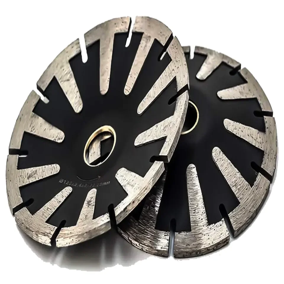 5 Inch Concave Curved Disc Diamond Saw Blade T-Segmented Turbo Rim Cutting Disc For Granite Marble Convex Diamond Tool