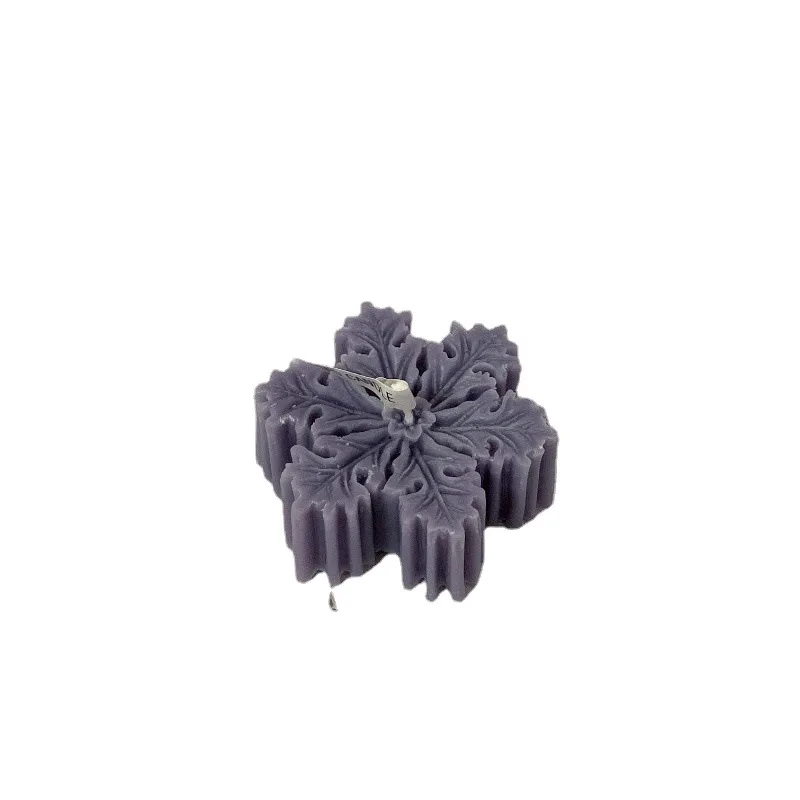 Cute Winter Snowflake Christmas Candle Fragrance Handmade Candles Organic Scented Candles Party Decoration Ornament with Box