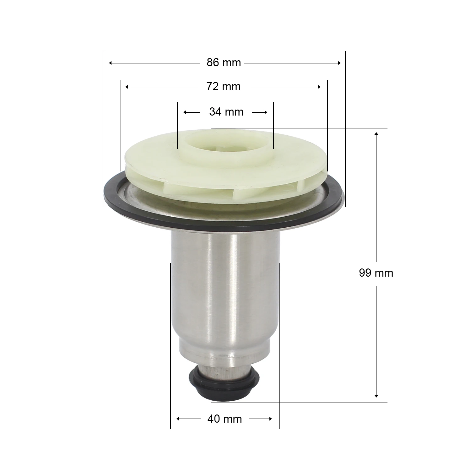 Customizable graphite/ceramic material rotor circulation pump rotor BGR-W-F-40-72-CW-W-G for gas boiler