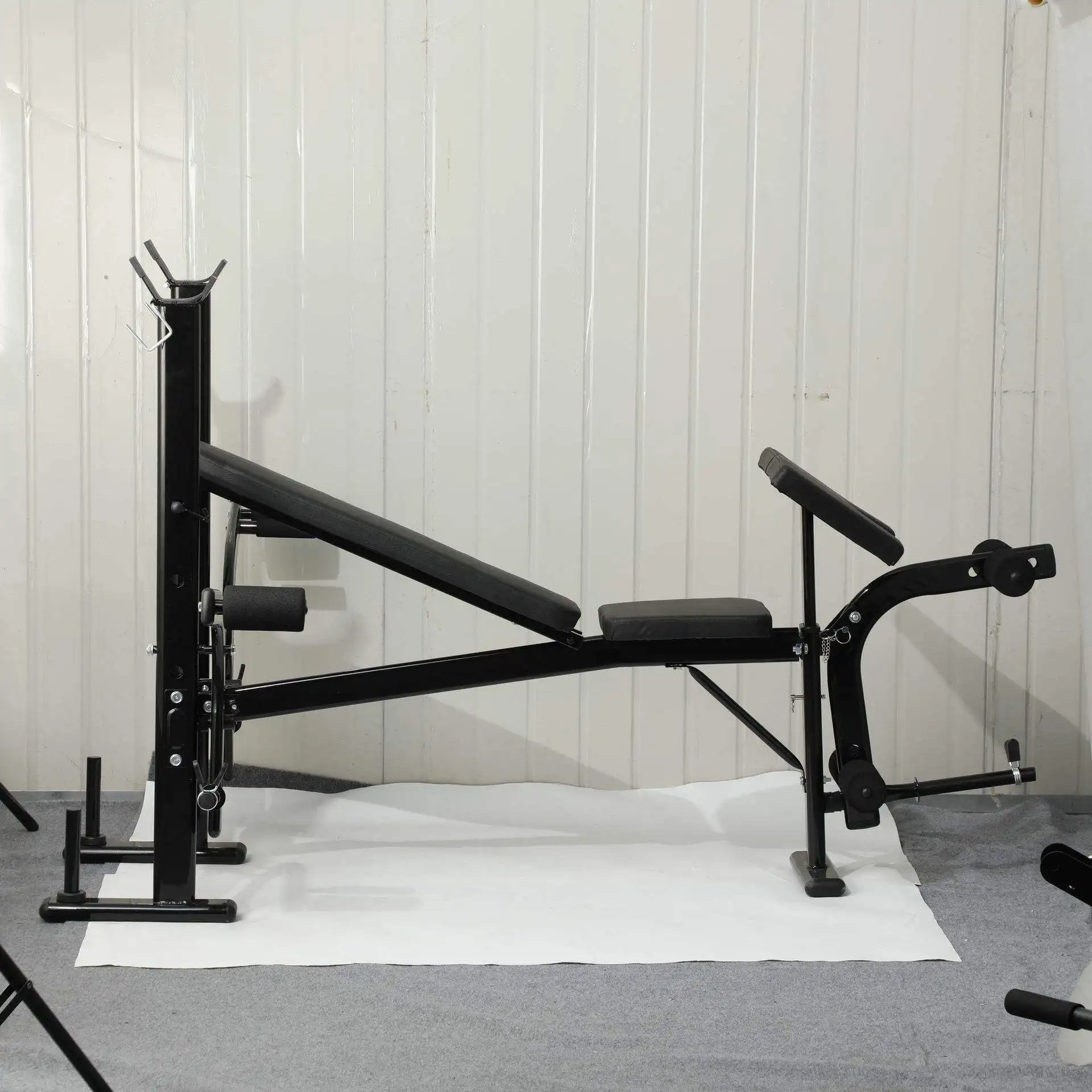 DHZ Adjustable Bodybuilding Bench with Dumbbell Rack for Chest Press Decline Press & Decline Bench Drill in Gymnasiums
