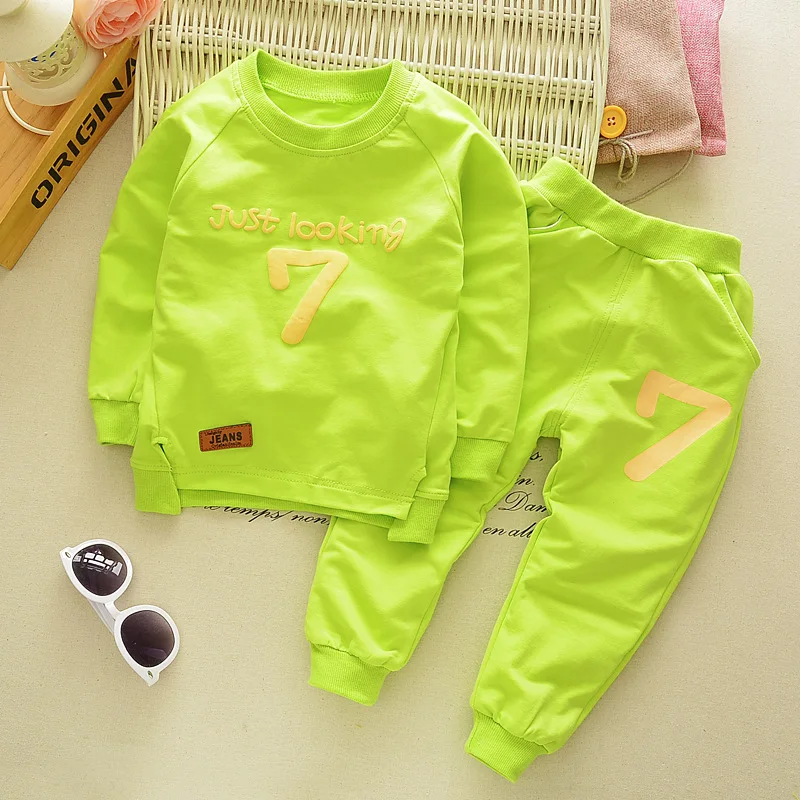 fashion casual autumn number pattern long sleeve 2-5 year baby toddler clothing kids boys clothes