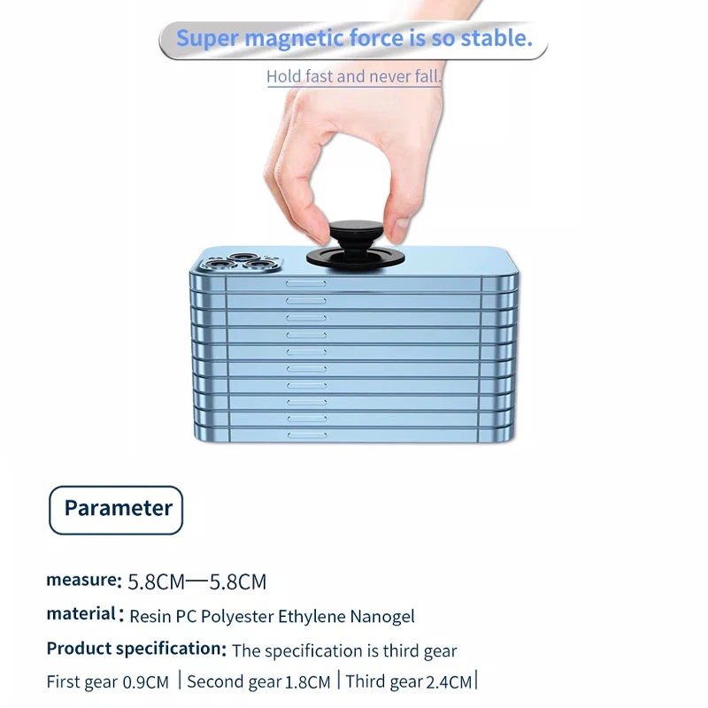 Factory Free Sample Magnetic Phone Sockets Stand N52 Strong Magnet Phone Holder Phone Grip  for iPhone 14 13 Series