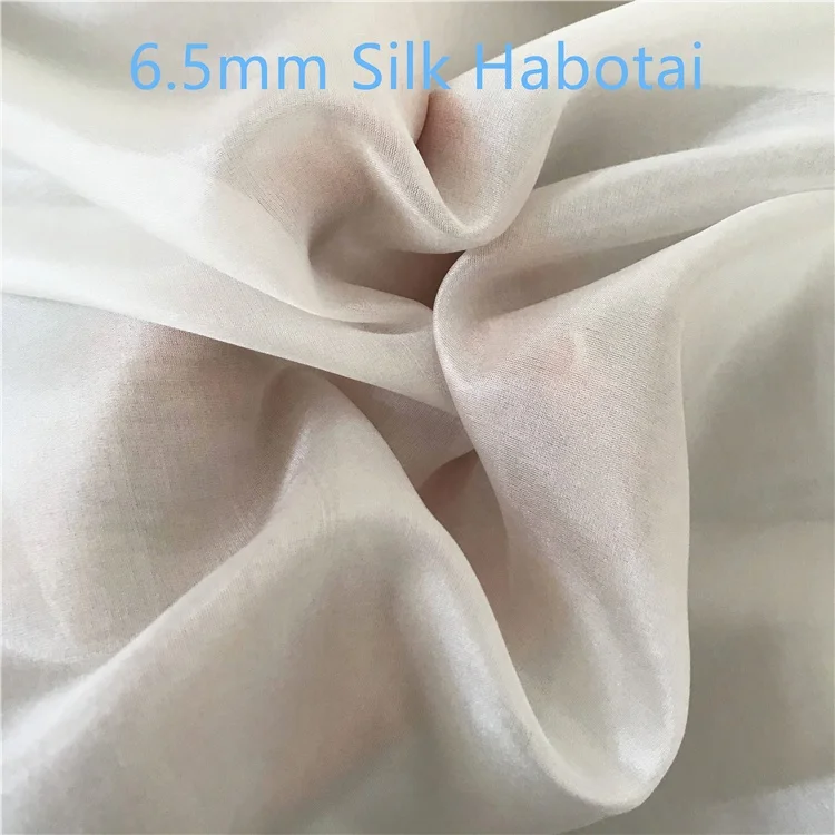 5mm/6.5mm/8mm/10mm/12mm Silk Habotai Undyed Natural Habotai Silk Fabric for dyeing batik