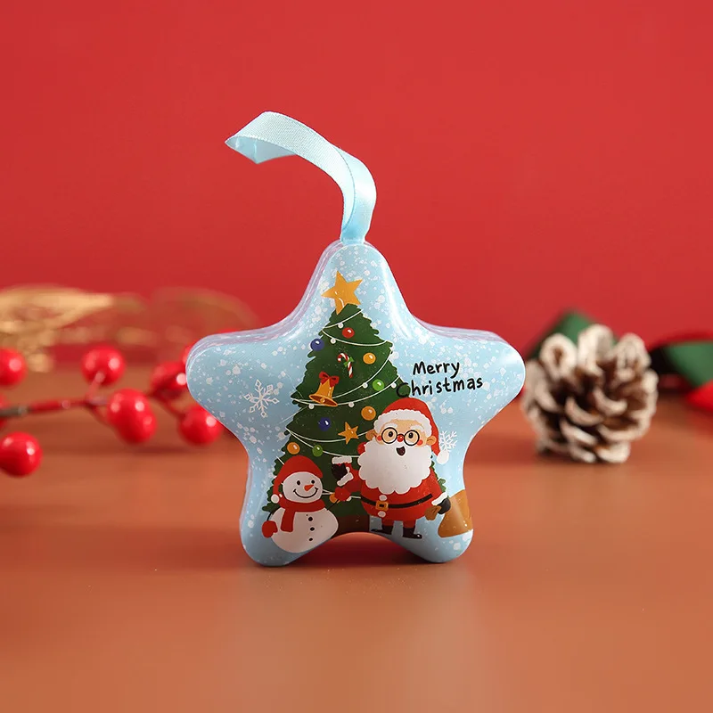 Christmas Series Tin Box Chocolate Candy Can Cookies Christmas