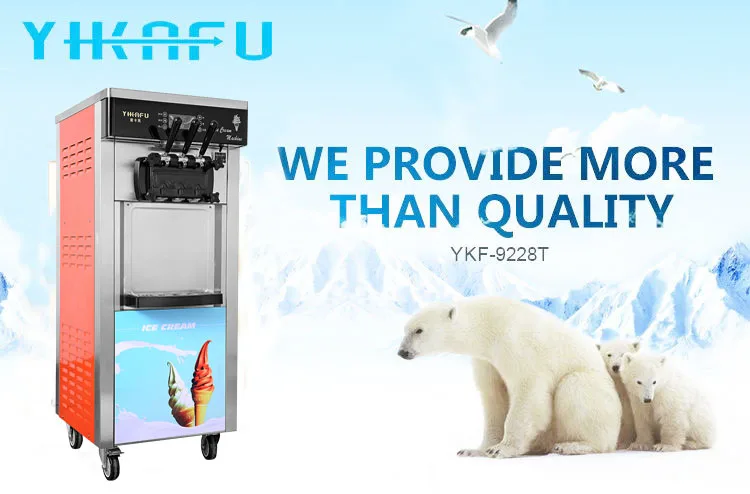 China Factory soft ice cream machine with cheaper price