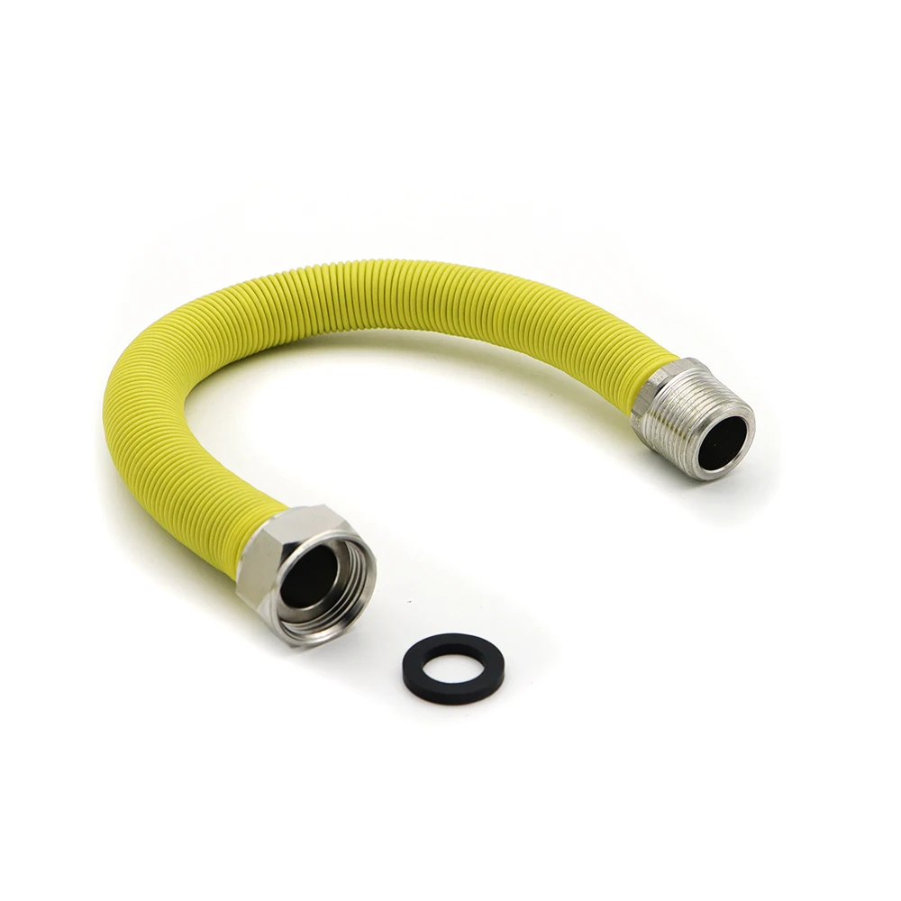 flexible hose with stainless steel over gas pipe and hose DN15  stainless steel tube corrugated hose 304
