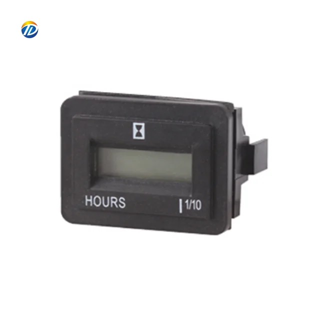 Wholesale AC220V DC 12V 24V Quartz LCD Digital Mechanical Generator Truck Loader Excavator Engine Hour Meter Counter Hour Meter