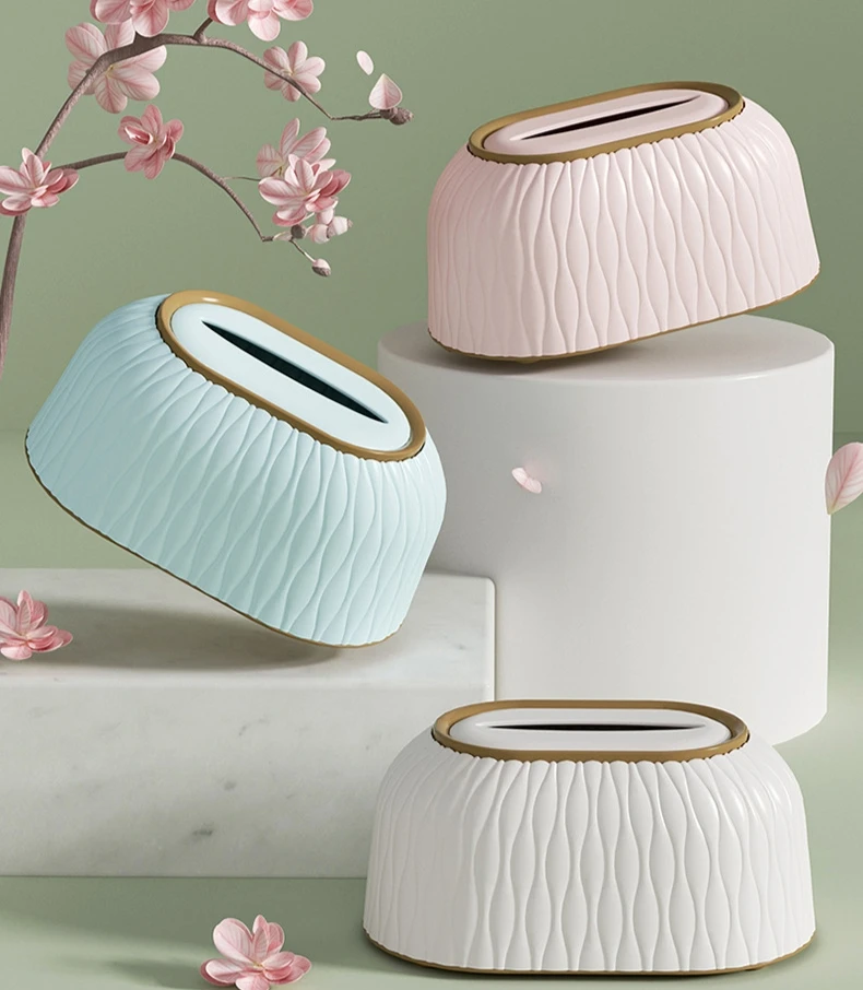 Light Luxury Home Creative Paper Box - Rectangular Tissue Box - for Cute Elegant Bathroom Decor
