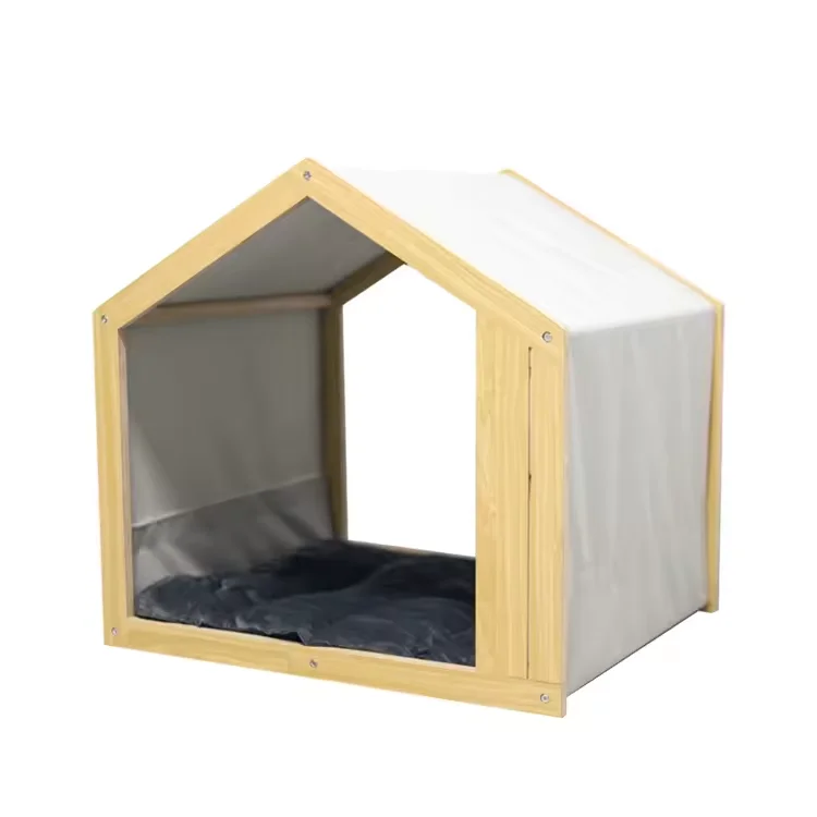 Factory Customized Large Dog Crate Furniture Wood Dog Tent House Dog House Inside Indoor Pet Cat House