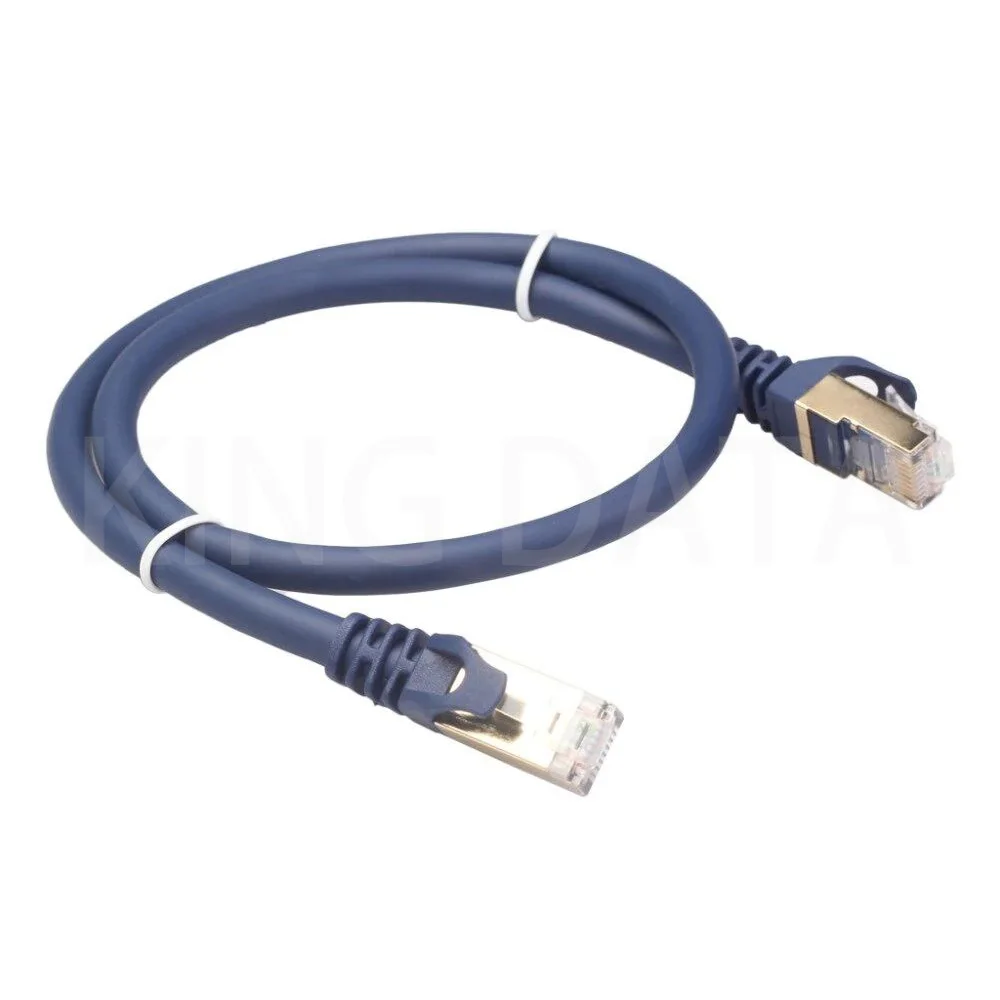 Professional customization shielded flat cable coaxial rj45 cable male to cat8 connector rj45 cat8 patch cable