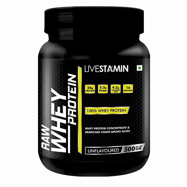 
Raw Whey Protein Powder 100% Unflavored 500 grams For Sports Weight Gain Nutrition Supplement Private Label GMP ISO 