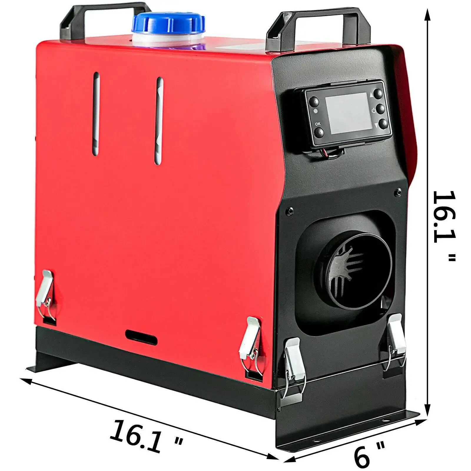 12V 24V 5KW Diesel Air Heater with remote control and silencer  With LED Switch