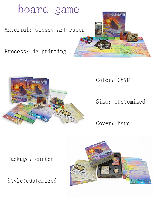 High quality customized board game manufacturer family game travel game