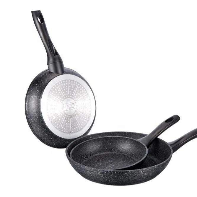 Non-stick Induction Bottom Coating Casserole Die Pot Casting Aluminium Cookware Sets Color Box or Color Sleeve Hole Induction