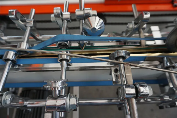 ZH-800L New model pasting corrugated candle box folder gluer automatic comb box folding machine