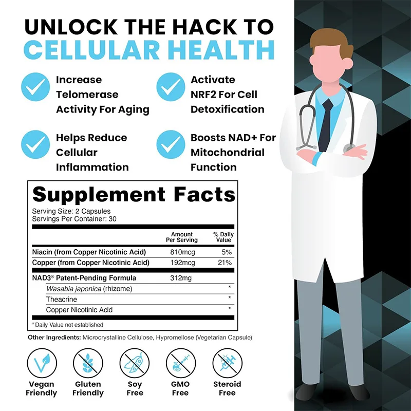 Health Care Product Supplement Nad Longevity Anti-Aging Protect The Nervous System Other Health Care Supplements