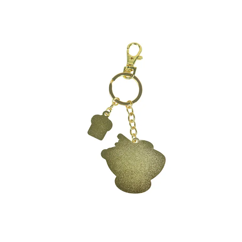 souvenir custom gold metal chinese culture food shape key chain bag pendant hanging keychain sublimation key chains