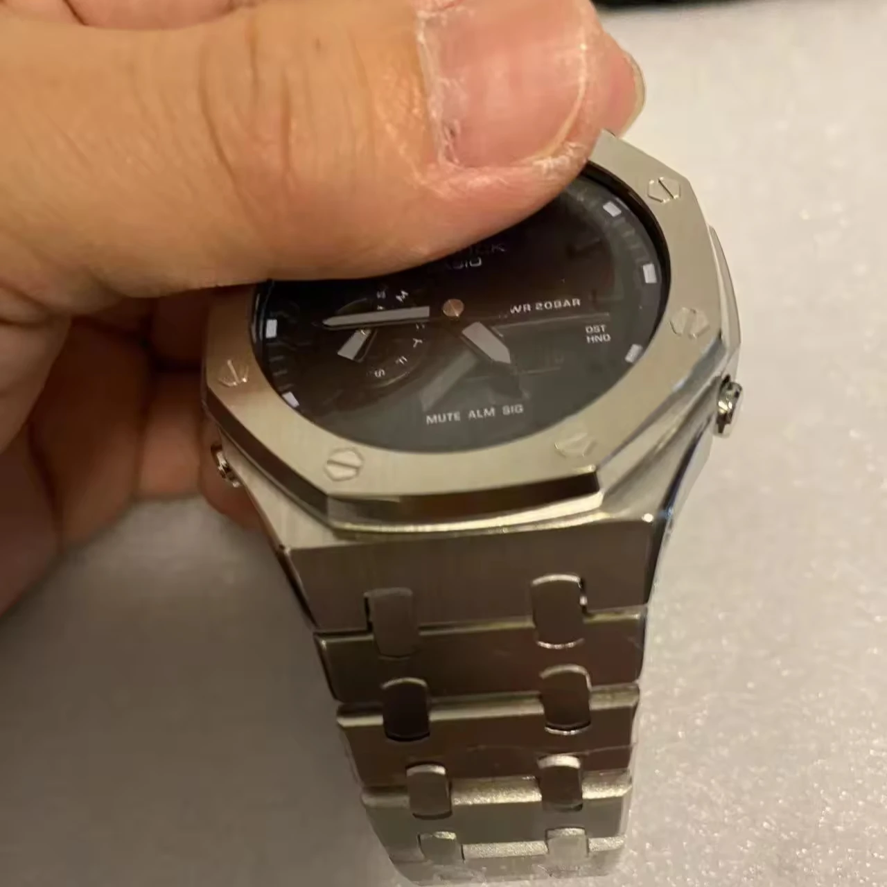 Modified Parts Change Case Strap Metal Steel Band Customization watches for g series shock  bracelet ga2100 bands smart watch