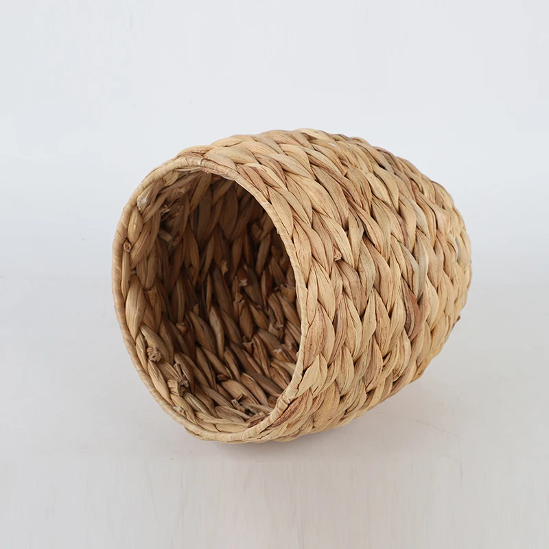 Natural Handwoven  elliptic Water Hyacinth Storage Basket