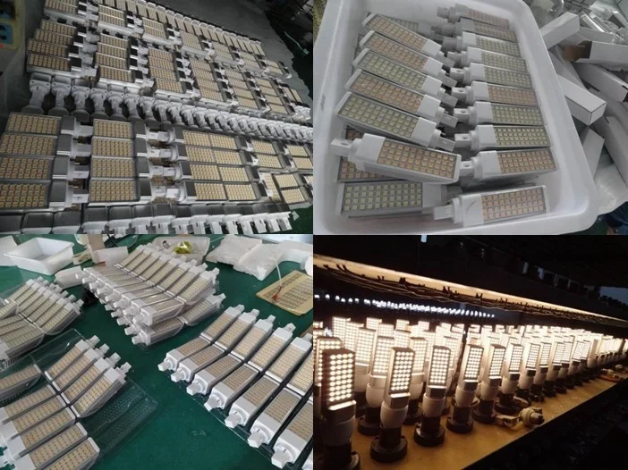 
Able High Quality No flicker Eye Protect Aluminum Housing milky cover 7W 5050 SMD 120V 230V 2700k G24 Plug in Led Light 