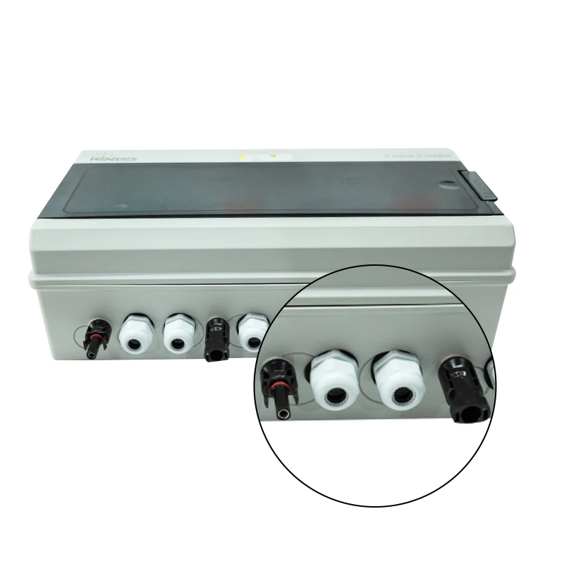 KINEE High quality IP65/IP66 2in 2out Lightning proof photovoltaic PV combiner box made in China 2 in 1 Combiner Box