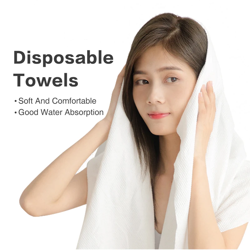 Eco-friendly portable travel hotel household non-woven bath towel adult disposable bath towel