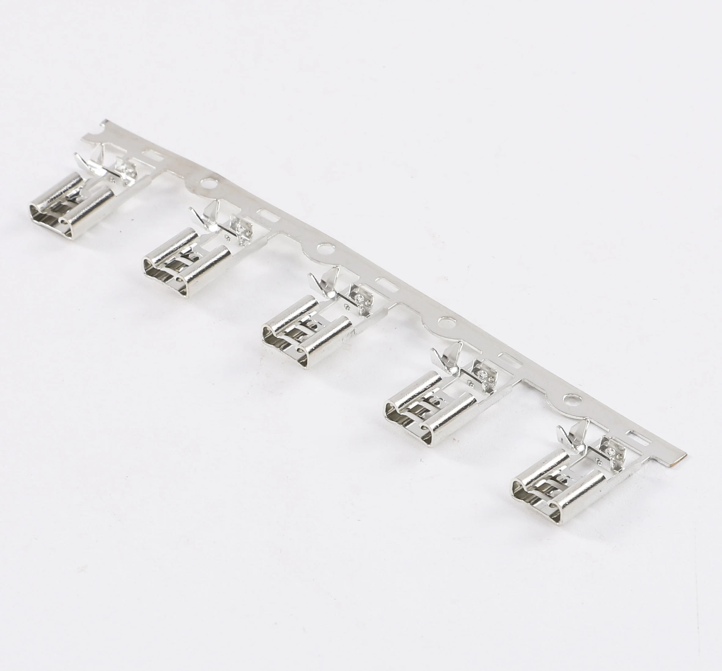 gvei 6.3 blade crimp pcb male pin connector auto terminals