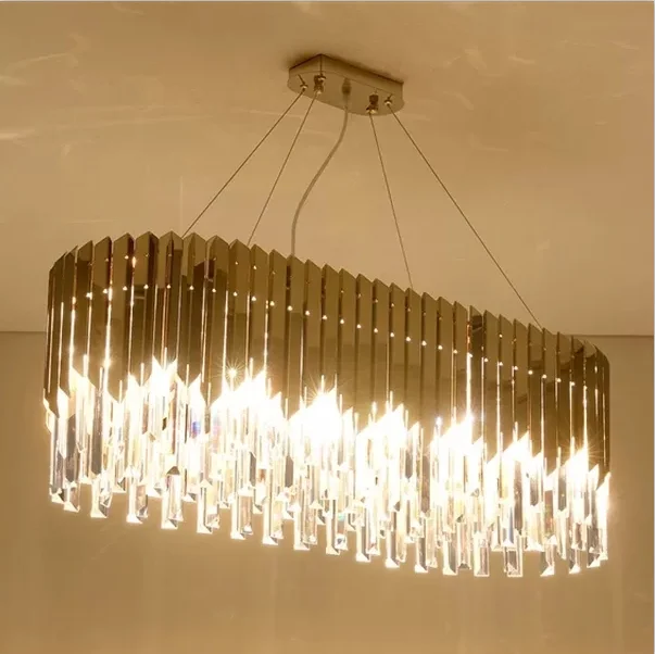 L4u Gold Contemporary Modern luxury Style light crystal ceiling LED crystal light chandelier for Bedroom Living Room