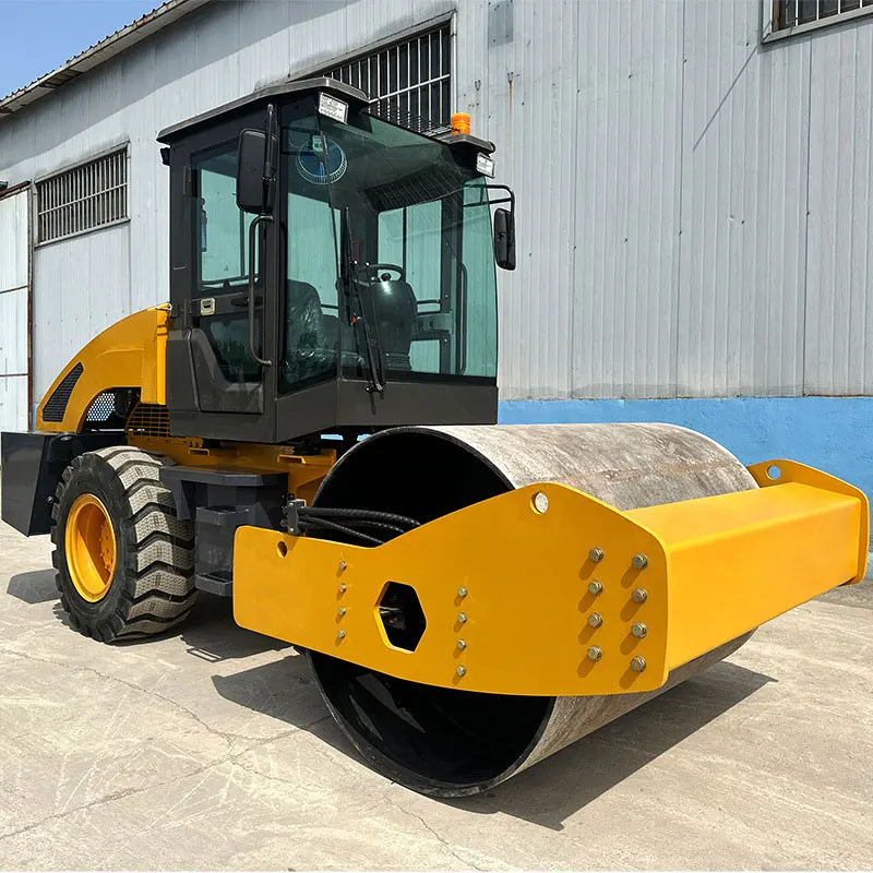 Small circuit crimping machine single steel wheel road groove compaction Fully hydraulic circuit press