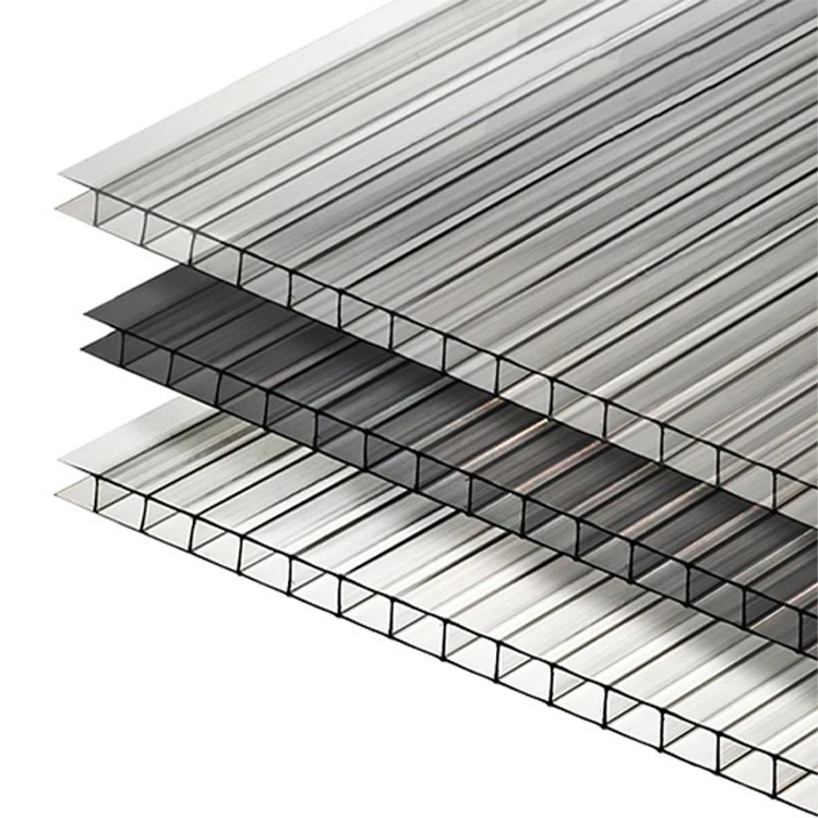 Двойная настенная Кровля из поликарбоната парниковые панели 10 мм Поликарбонат кровельный материал для теплицы