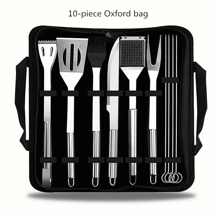 BBQ Grill Tools Set Barbecue Accessories - Stainless Steel Utensils with bag - Complete Outdoor Grilling Kit barbecue tools