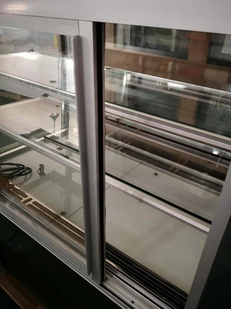 stainless Steel Refrigerated Bakery Showcase, Cake Display Fridge for Cafes