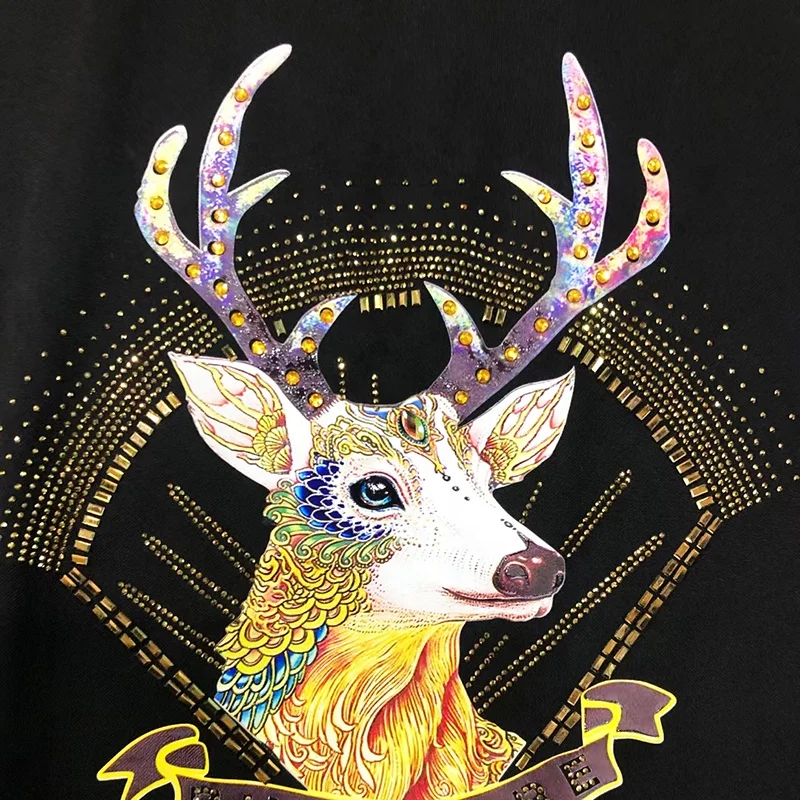 Custom Modern Style Patch Hot Fix Adhesive Heat Transfer Printing Sustainable PET Colorful Sequin Trimming Sticker For Garment